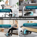 Desk Elliptical Machine for Home Office, Electric Desk Elliptical Trainer with Display Monitor Quiet Compact Pedal Exerciser Gifts for Caring Parents