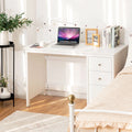 Computer Desk Study Writing Desk Home Office Workstation with 3 Drawers Black